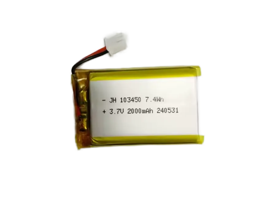 Litija jonu akumulators Jhxny 103450 (2000mAh, 3.7V) – ar ZHR-2 savienotāju